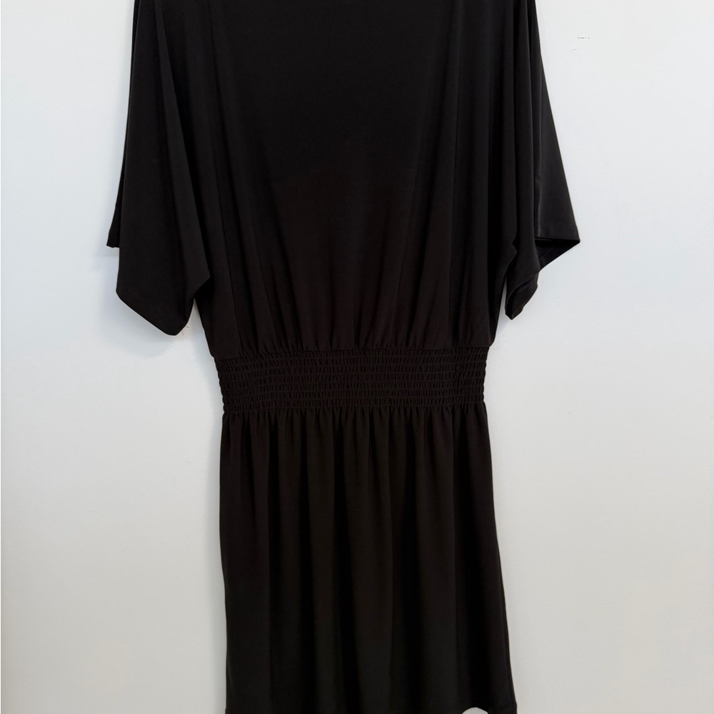 Fun and Classy Black V-Neck Mini Dress - Picture 11 of 13